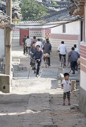 Straßenszene in Nordkorea